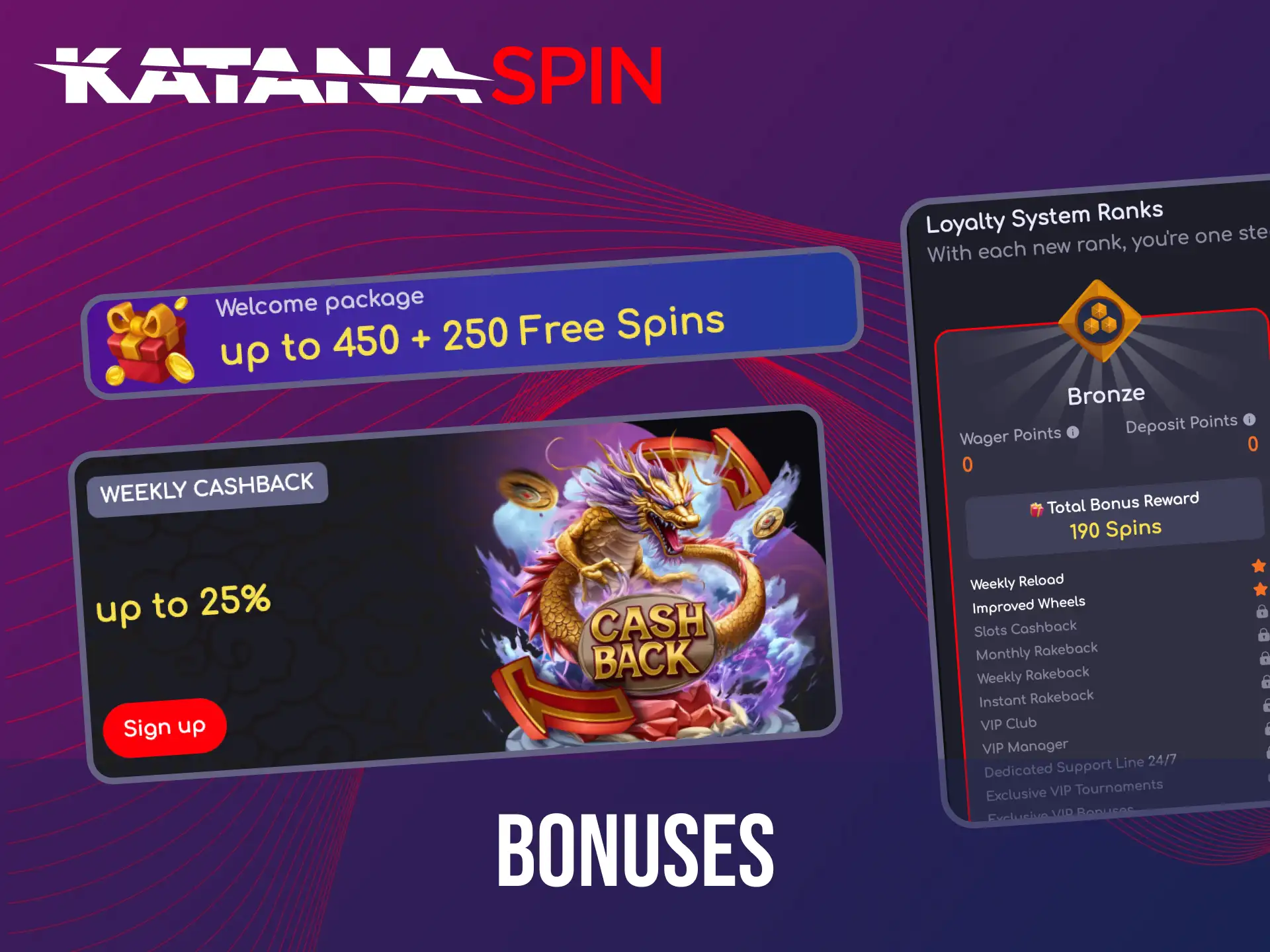 Join Katanaspin’s VIP club to receive loyalty benefits and exclusive tennis betting bonuses.