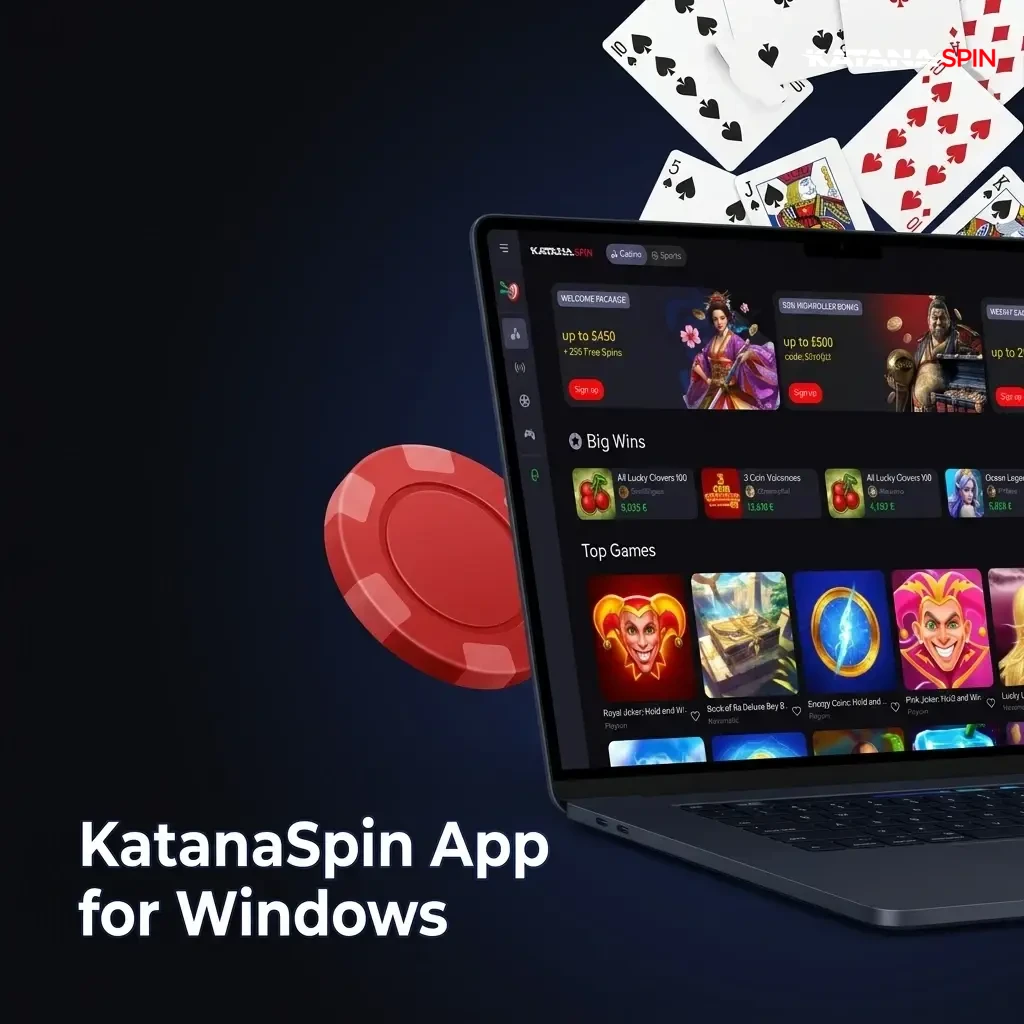 KatanaSpin desktop app installation steps on Windows PC via Chrome or Edge browser for casino and sportsbook access