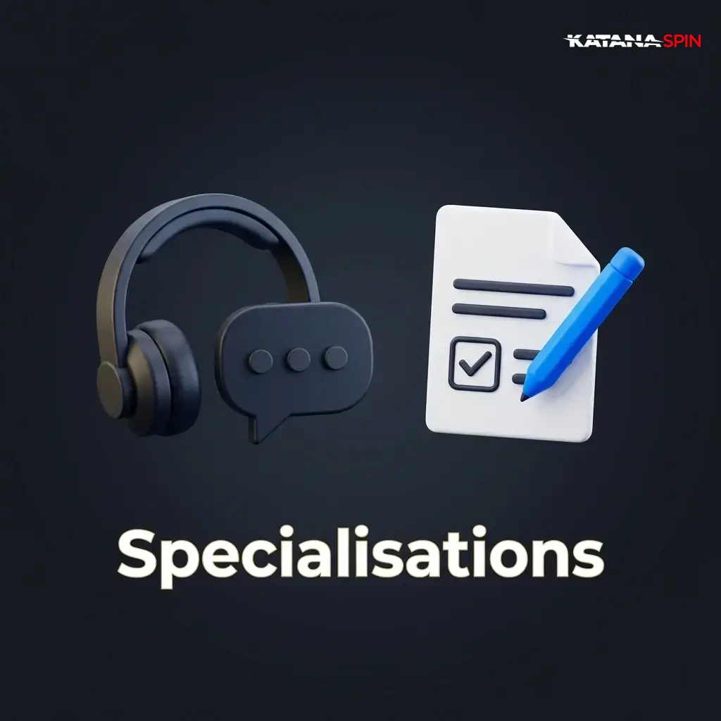 KatanaSpin support team specialisations covering accounts, payments, bonuses, technical issues, and responsible gambling tools