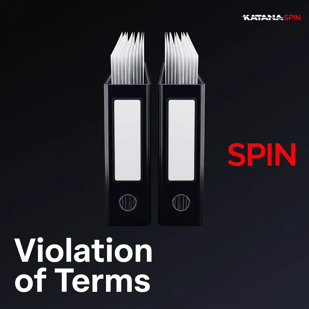 KatanaSpin terms violation rules covering fraud, collusion, money laundering, chargebacks, and account misuse leading to suspension.